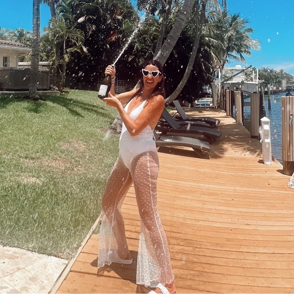 Mesh Rhinestone Pants - Picture 4 of 4